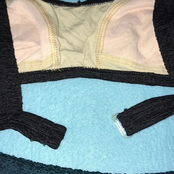 𝅺Mainstream wrap skirt cover up green size S/M matching swim top black size 10 - Picture 5 of 6